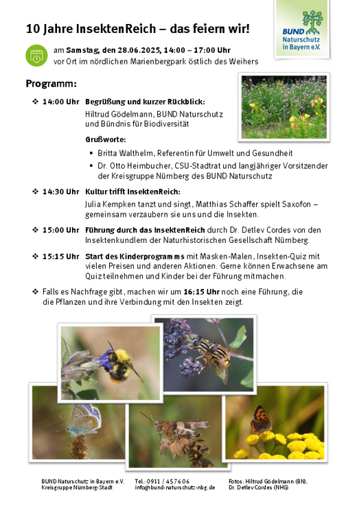 Flyer „10 Jahre InsektenReich“