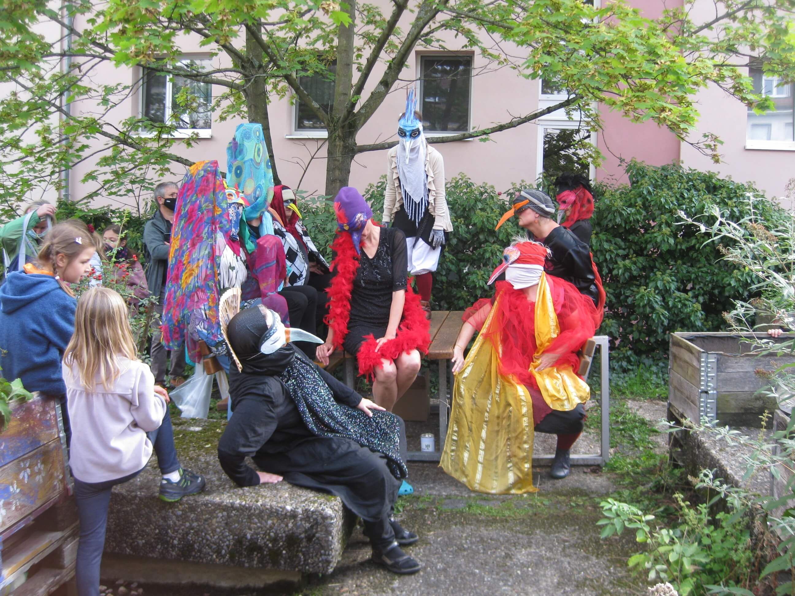 Vogelparade beim Hofgärtchenfest