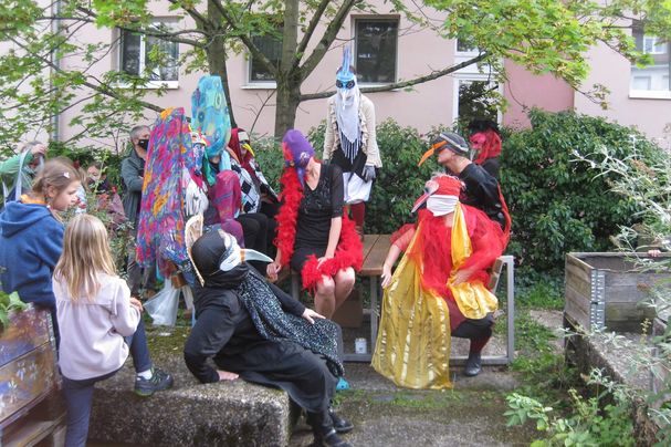 Vogelparade beim Hofgärtchenfest