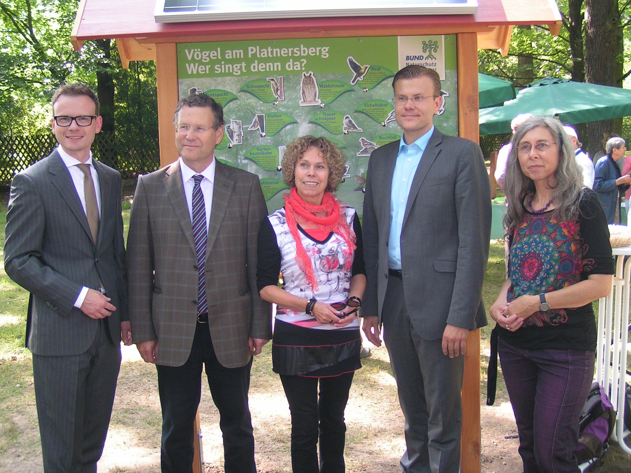 Einweihungsfeier am Platnersberg