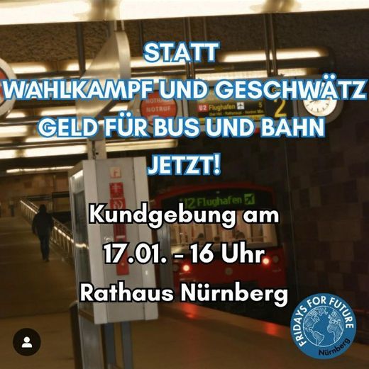 Statt Wahlkampf und Geschwätz – Geld für Bus und Bahn jetzt!