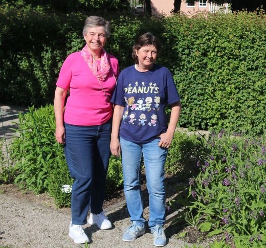 Die Ortsgruppenvorsitzenden Susanne Wiebell und Manuela Massari