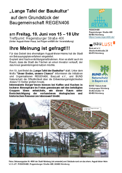 Veranstaltungshinweis Lange Tafel der Baukultur