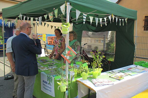 Infostand der Ortsgruppe