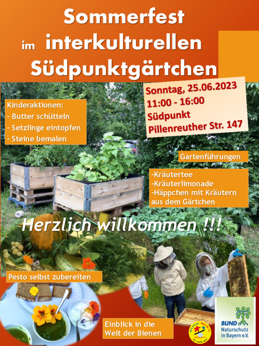 Flyer Sommerfest Südpunktgärtchen