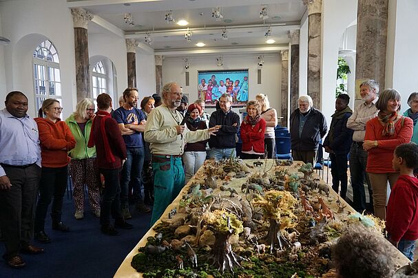 Diorama afrikanischer Landschaften