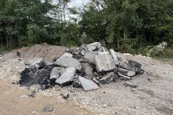 Asphaltreste (Foto: Elfriede Kolb-Eisner) Asphaltreste