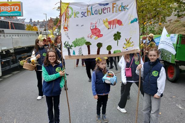 Teilnahme am Erntedankumzug