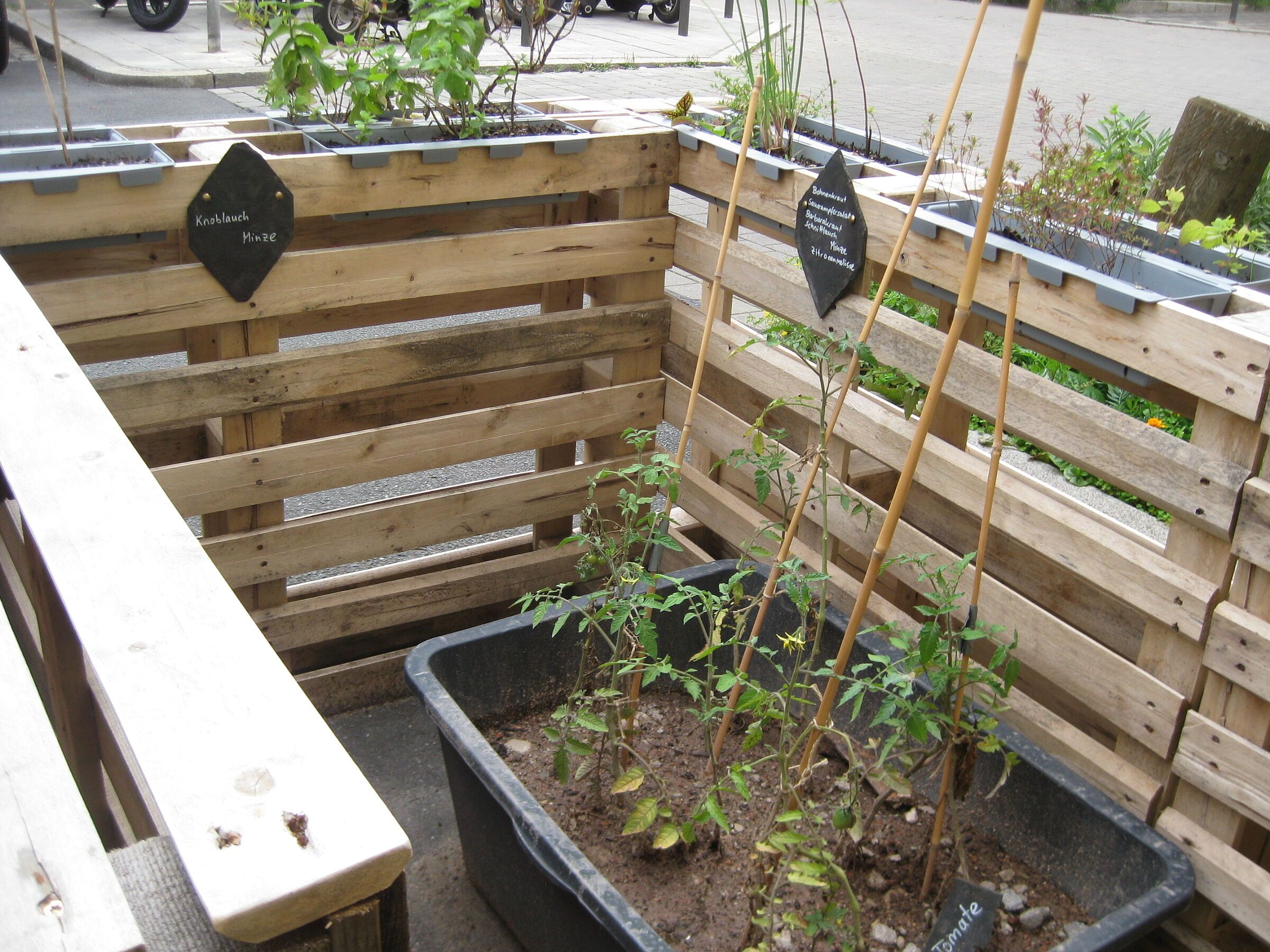 Parklet, Detailaufnahme (Foto: Ingrid Treutter) Parklet, Detailaufnahme