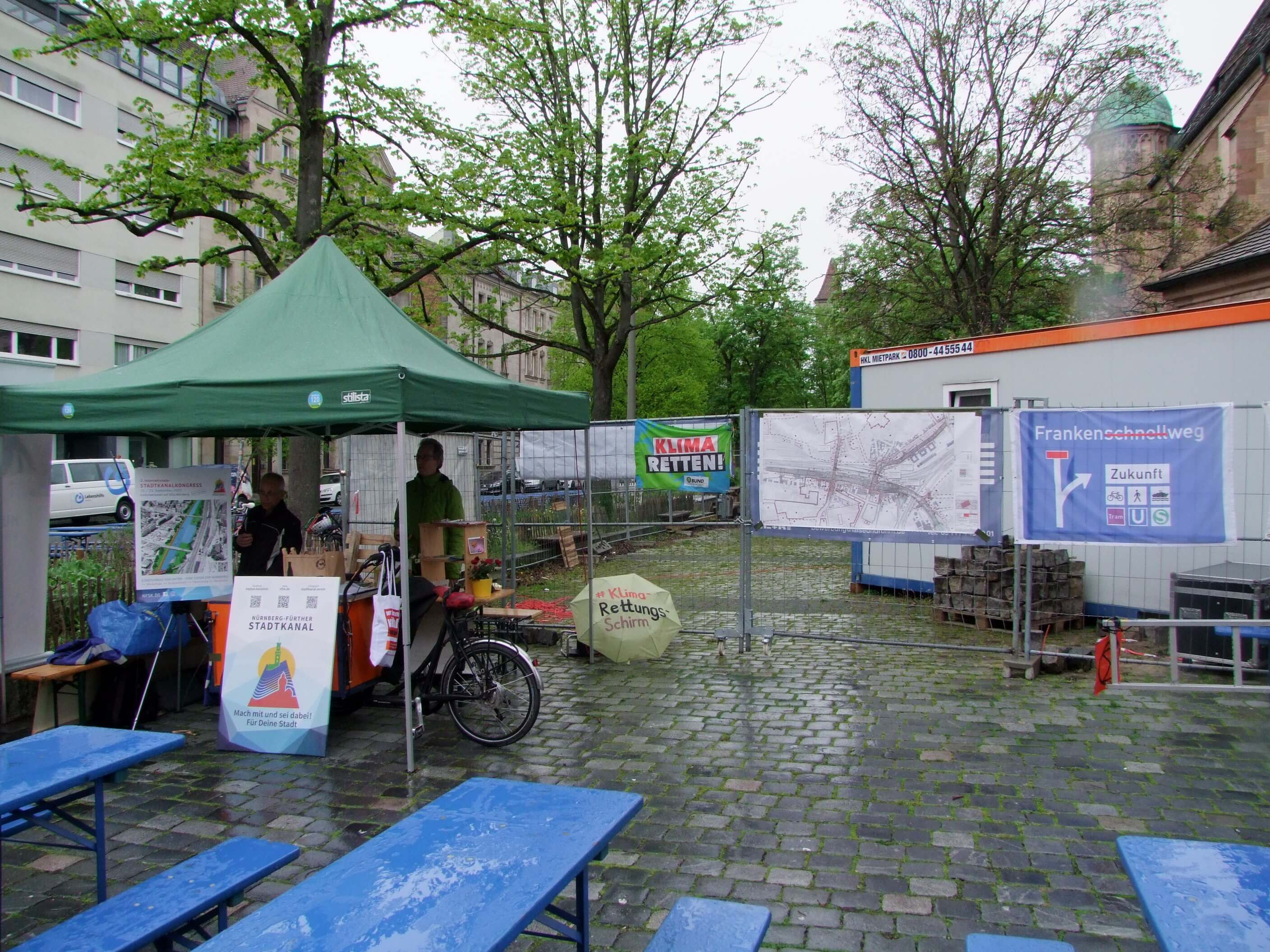 Alles regensicher verstaut