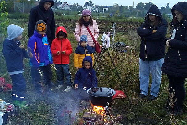 Kochen am Feuer