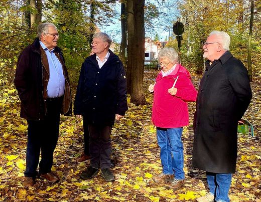 Hubert und Gertrud Weiger, Winfried Berner und Klaus-Peter Murawski