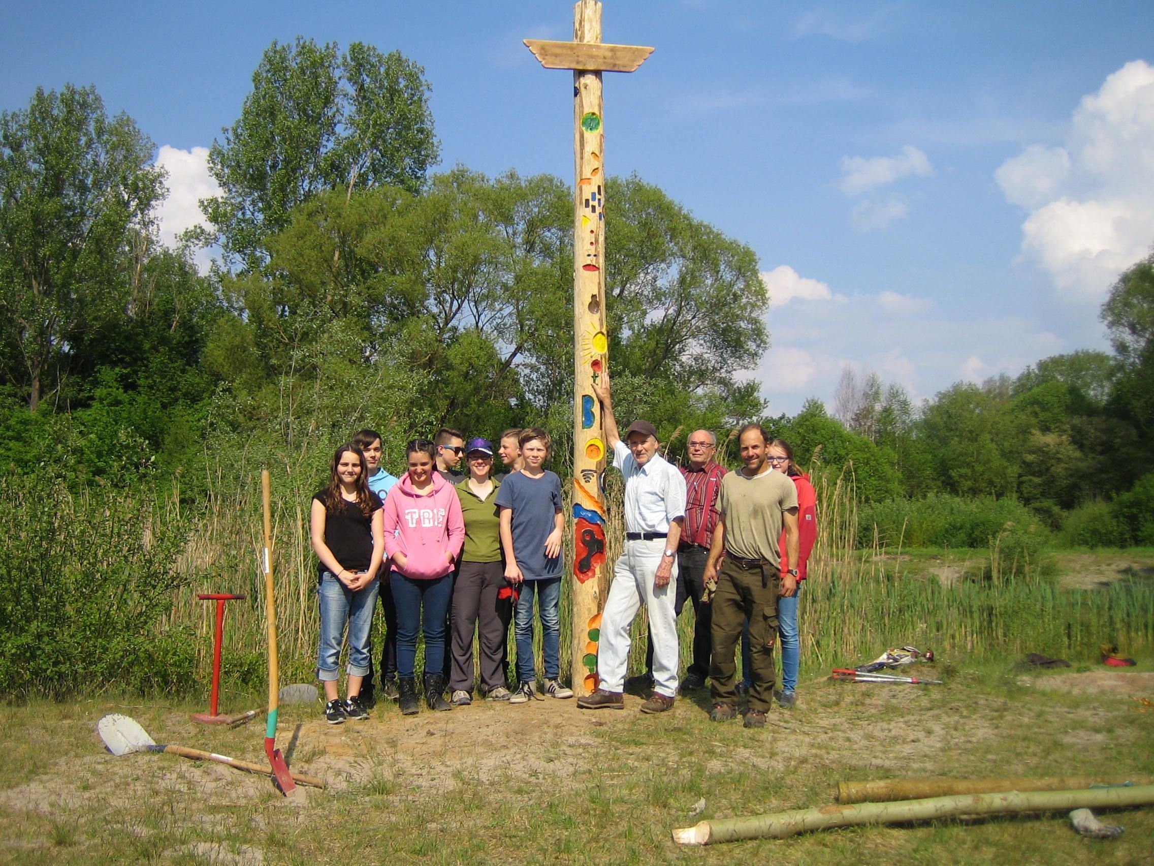 Totempfahl im Marienbergpark