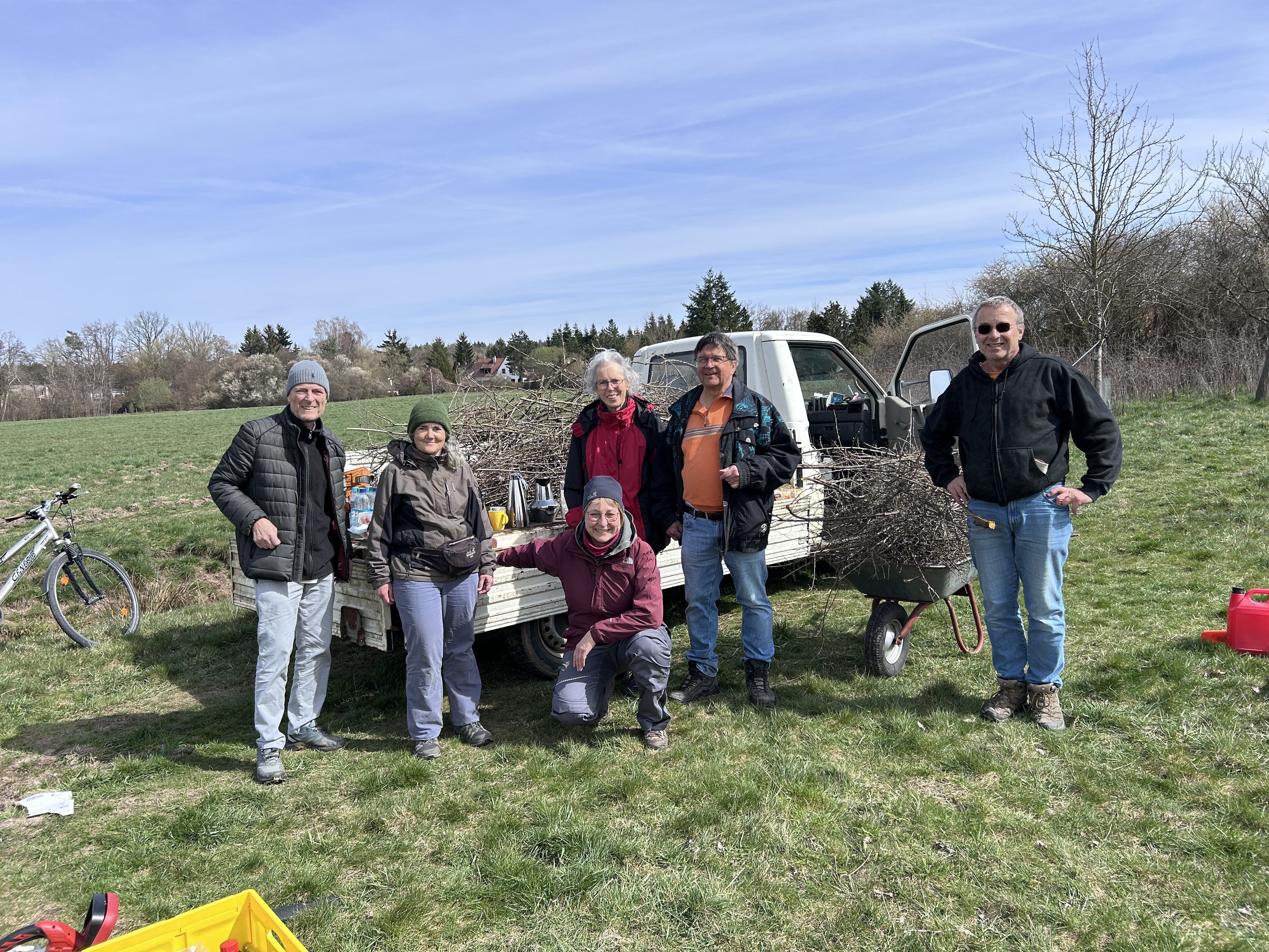 Pflege der Streuobstwiese Fischbach (Foto: Dr. Ingo Klose)