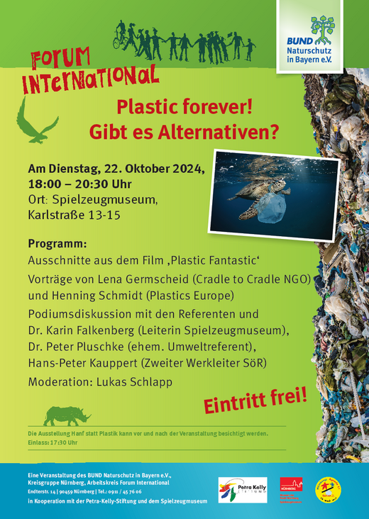 Plakat "Plastic forever!"