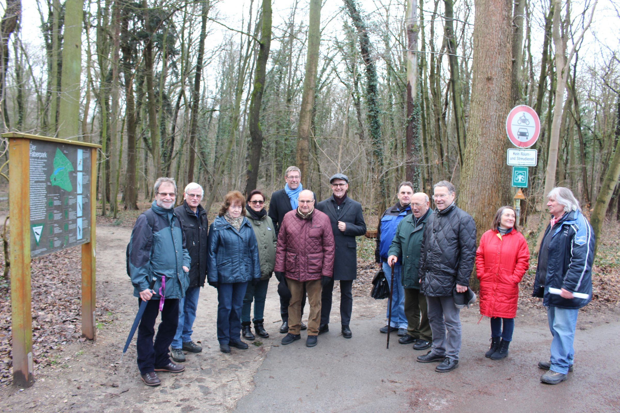 Ortstermin im Faberpark Ortstermin im Faberpark