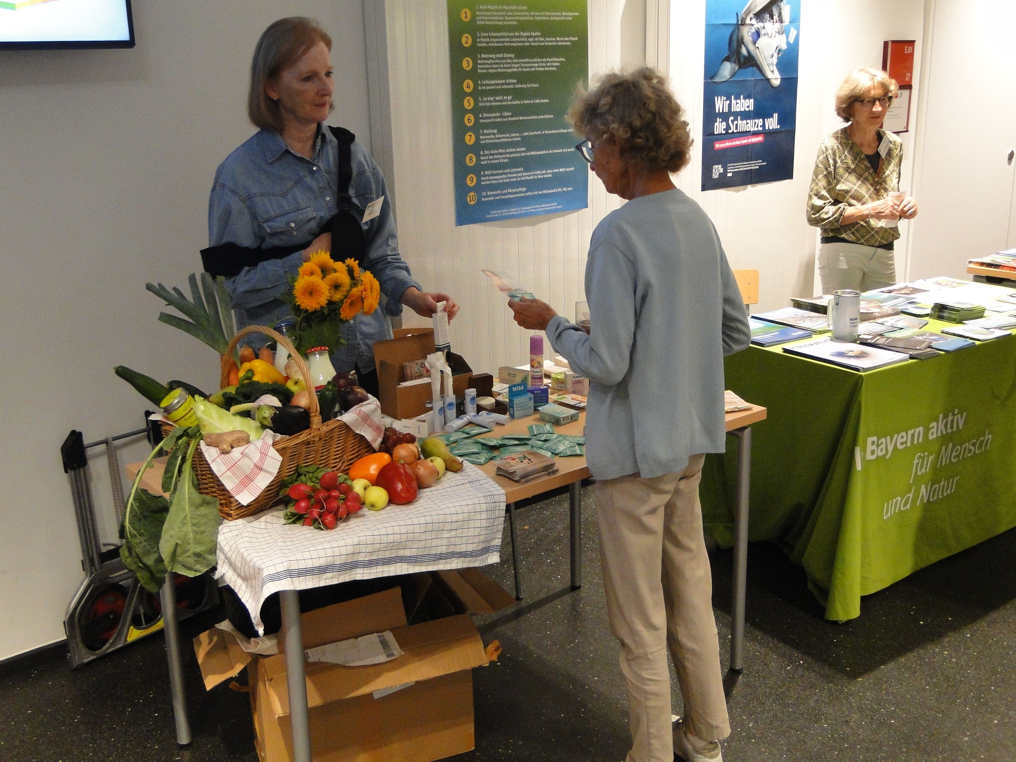 Infostand plastikfrei einkaufen