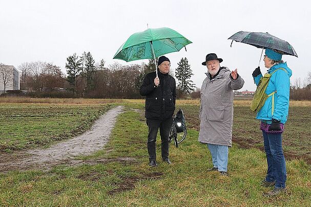 Ortstermin am Wetzendorfer Landgraben