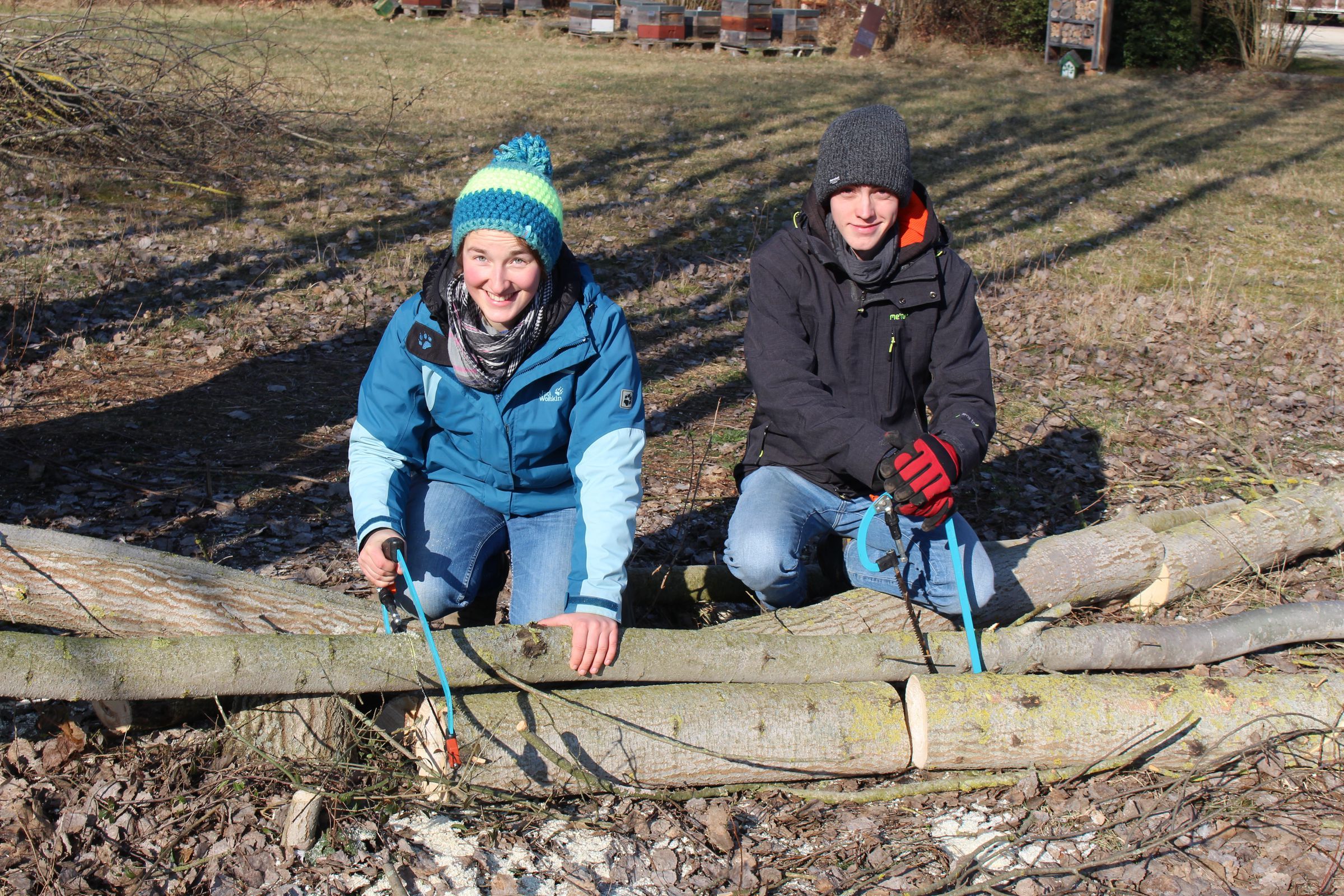 Gehölzschnitt auf der Heidefläche in Ziegelstein