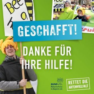 Rettet die Bienen – geschafft! Rettet die Bienen – geschafft!