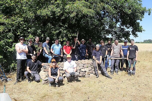 Natursteinmauer Kornburg - Gruppenbild