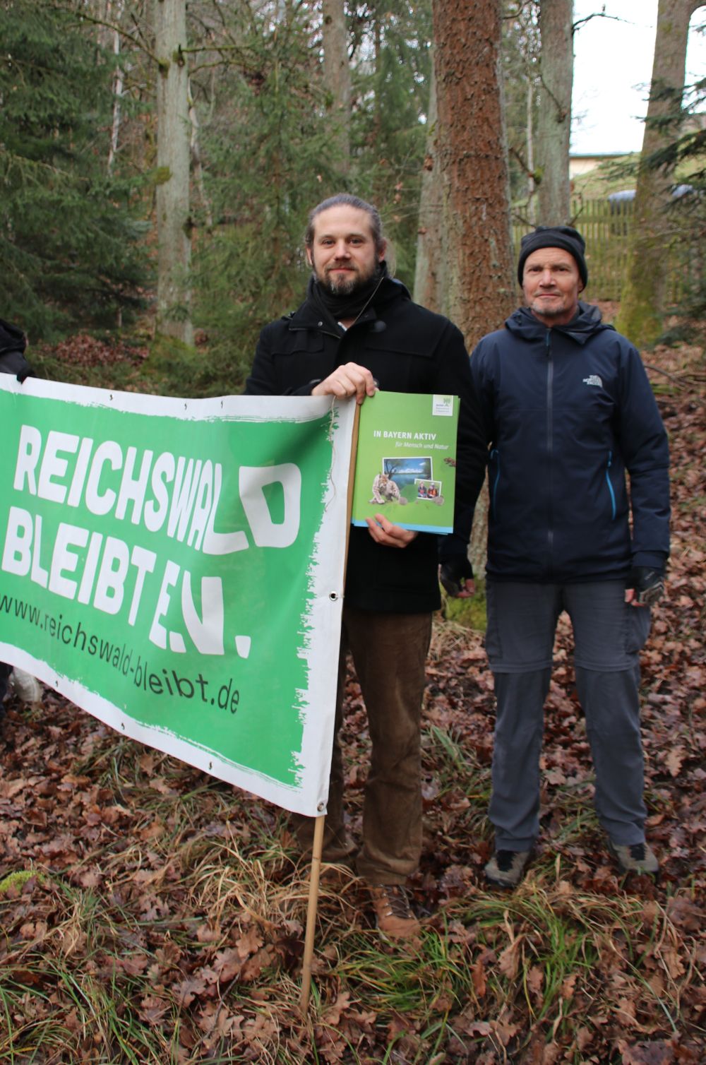 Regionalreferent Jonas Kaufmann und Joachim Schreiner von der Ortsgruppe Langwasser