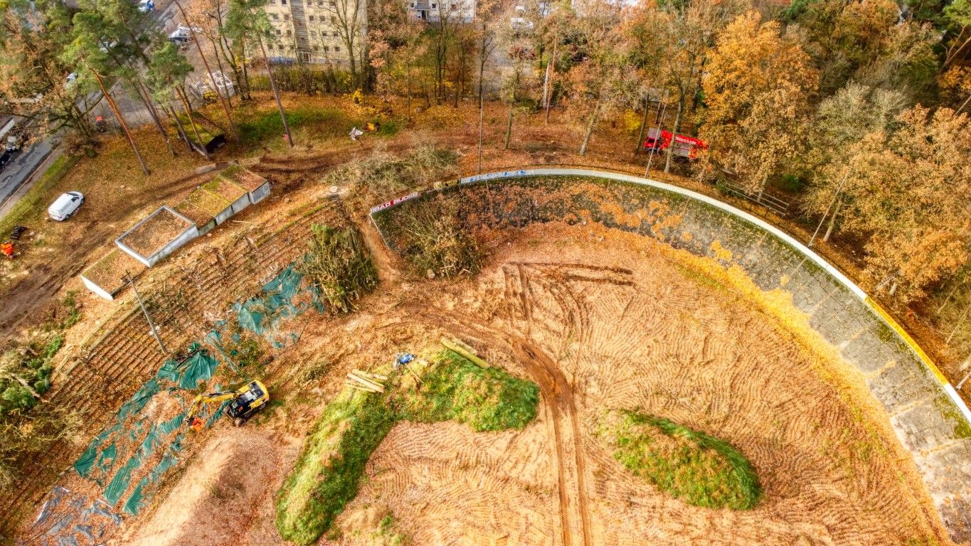 Baumfällungen an der Radrennbahn Reichelsdorfer Keller