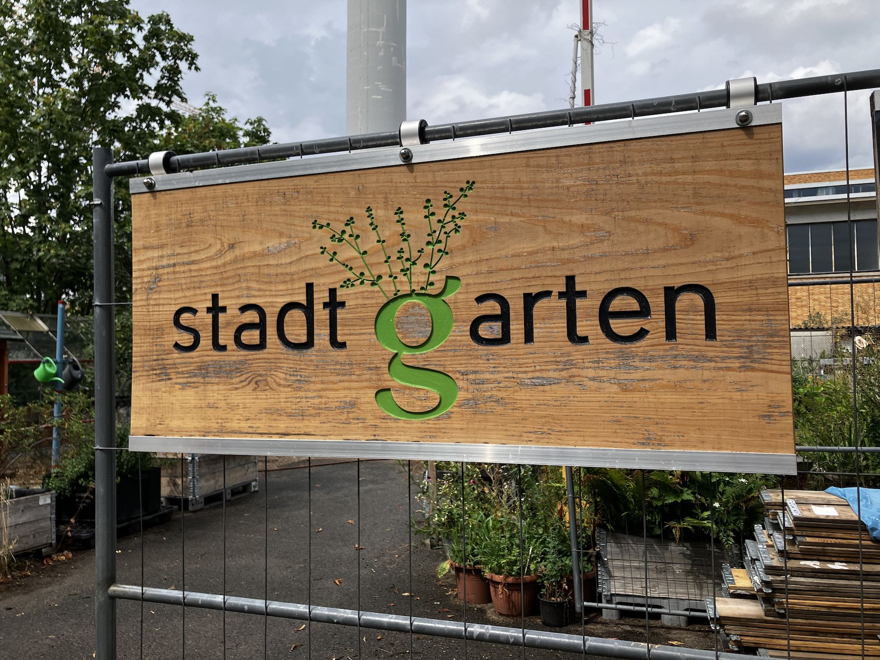 Schild Stadtgarten