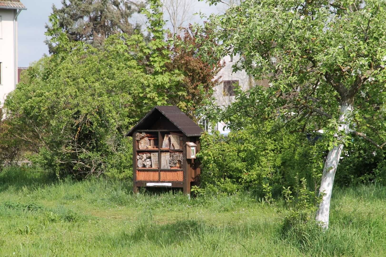 Insektenhotel auf der Streuobstwiese