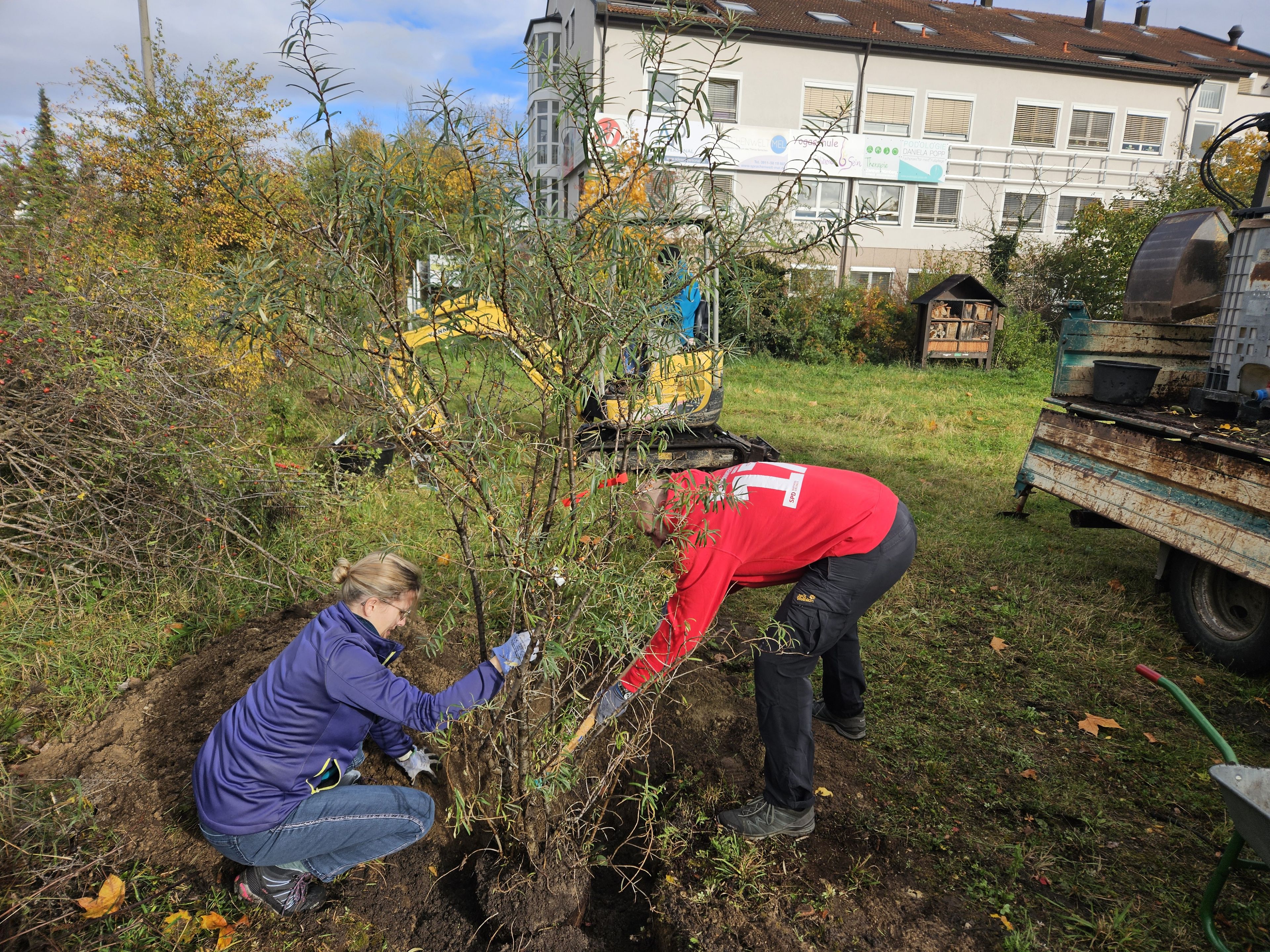 Pflege der Streuobstwiese Eibach (Foto: BN) Pflege der Streuobstwiese Eibach