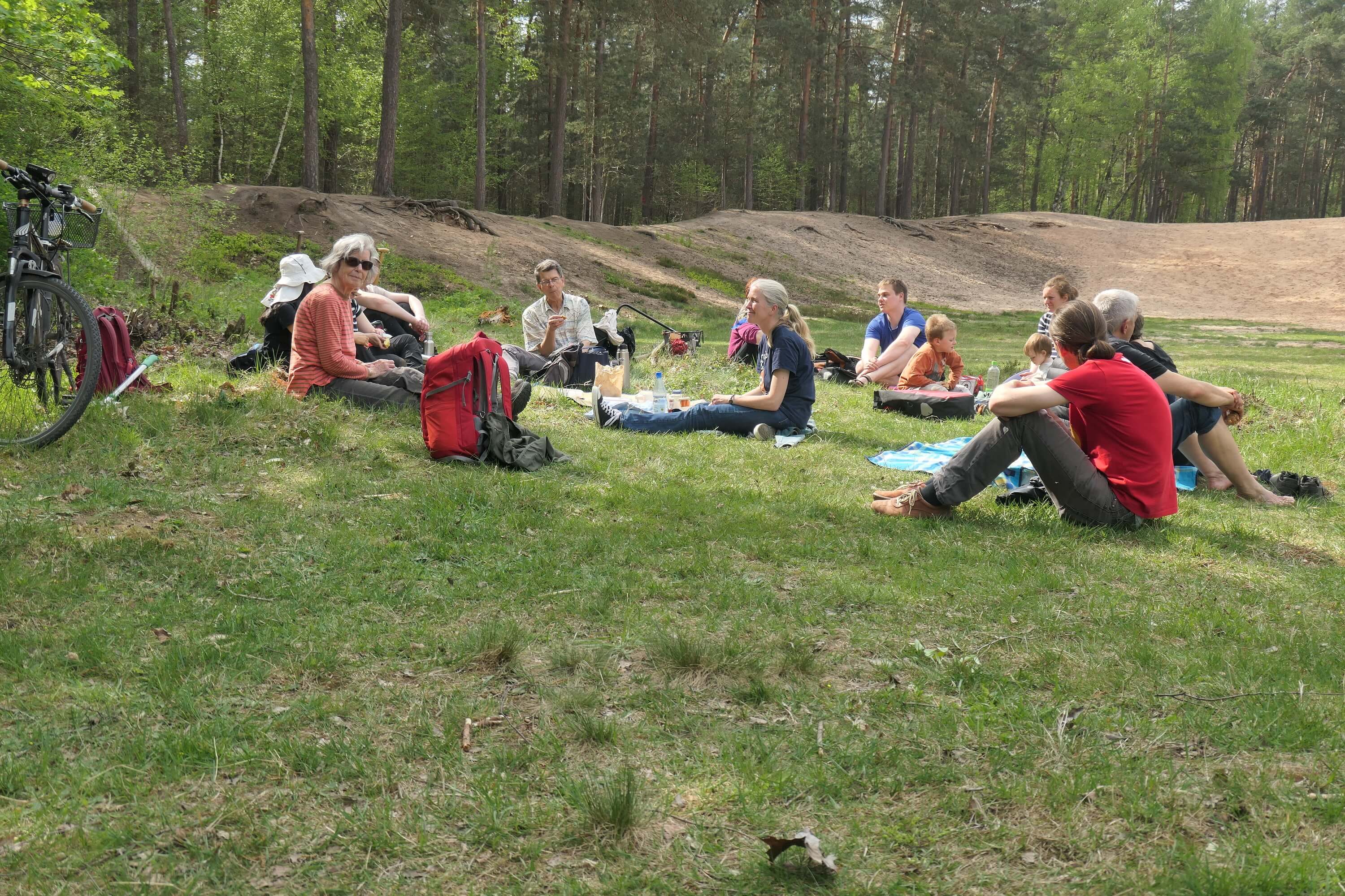 Picknick auf der Sanddüne