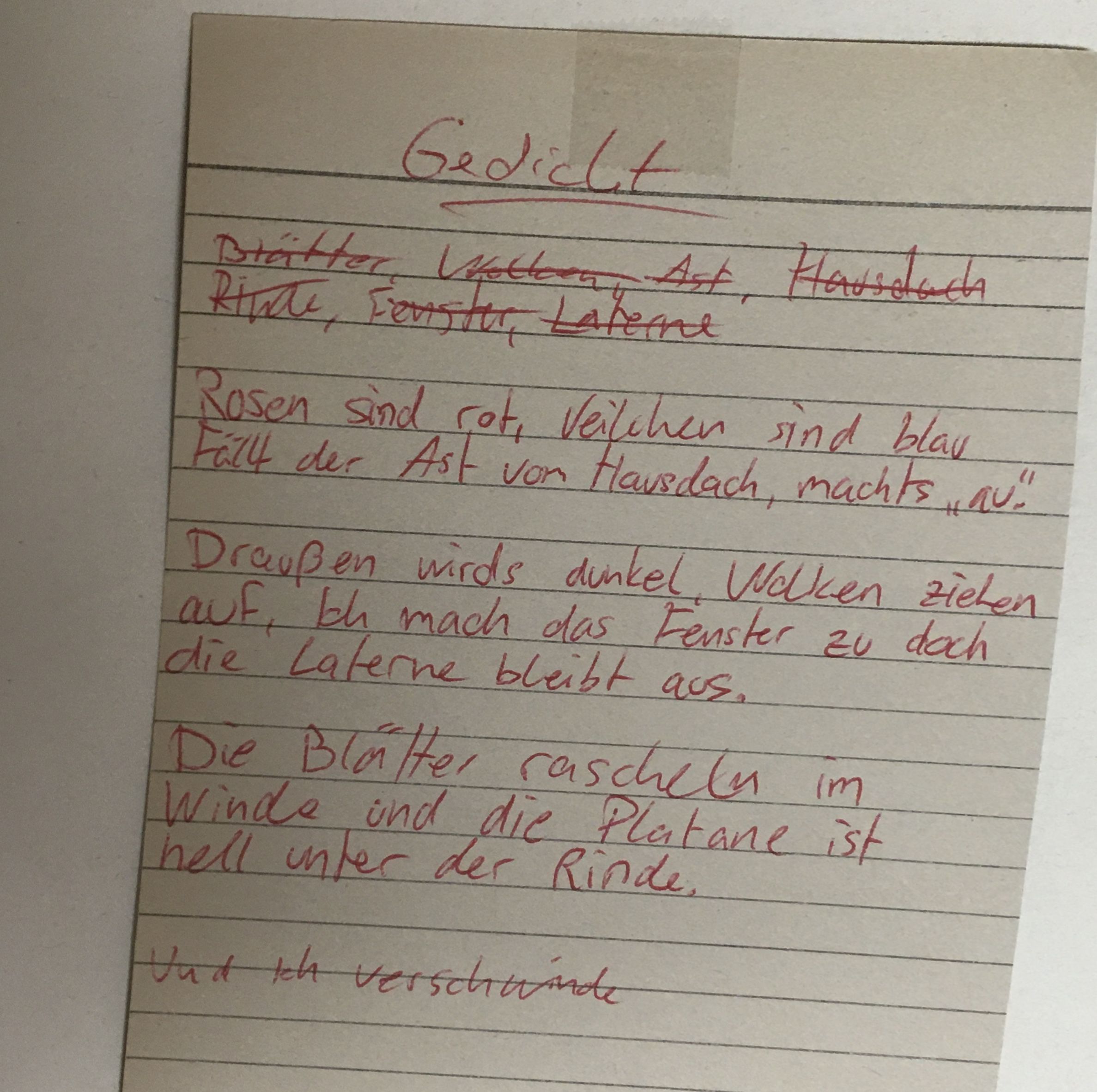 Gedicht