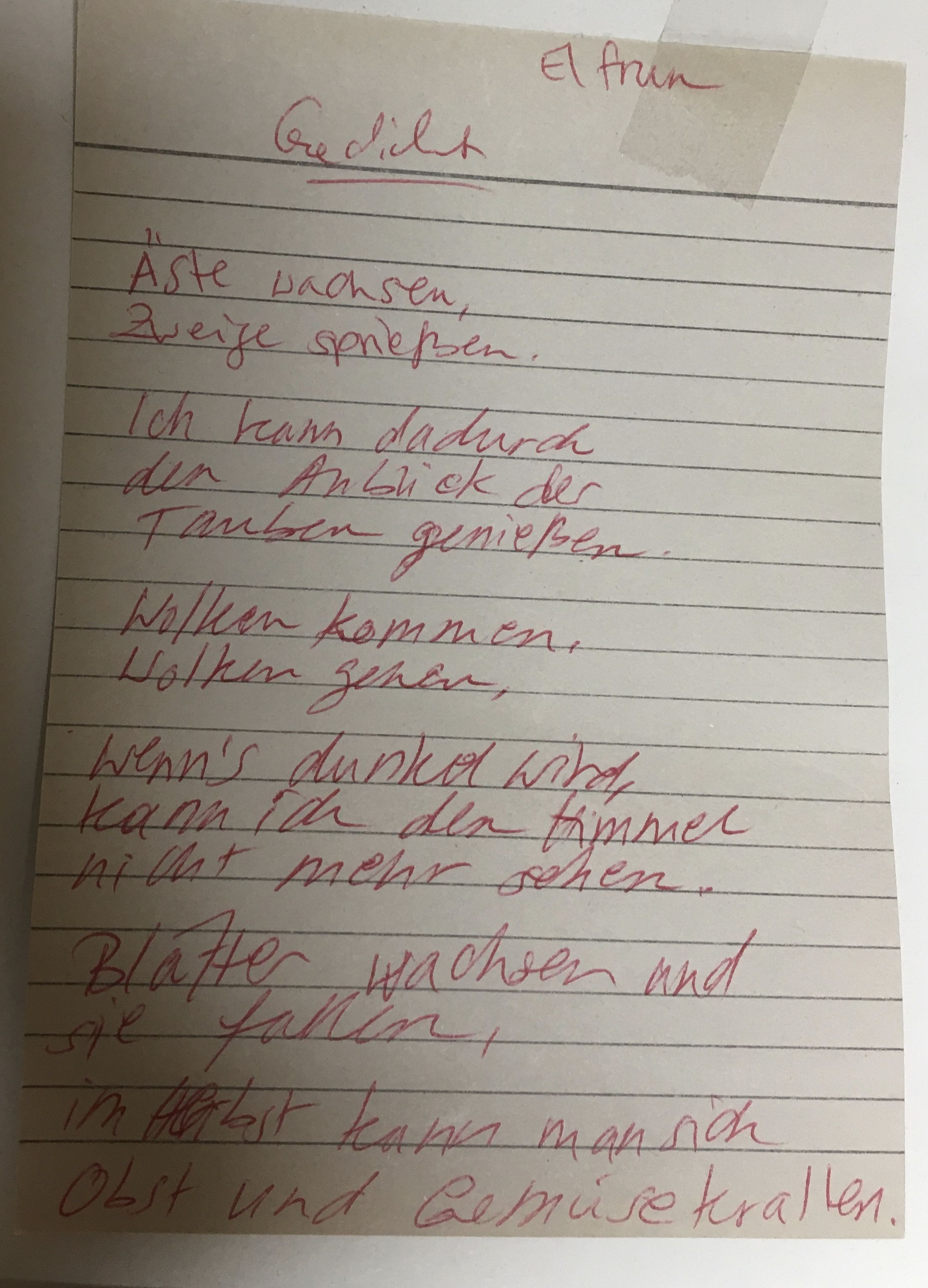 Gedicht