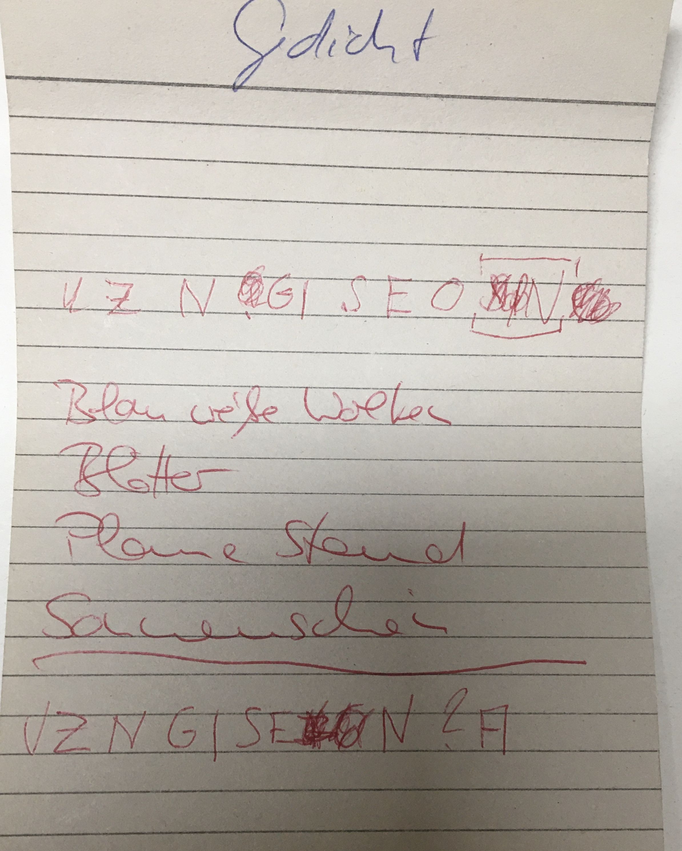 Gedicht