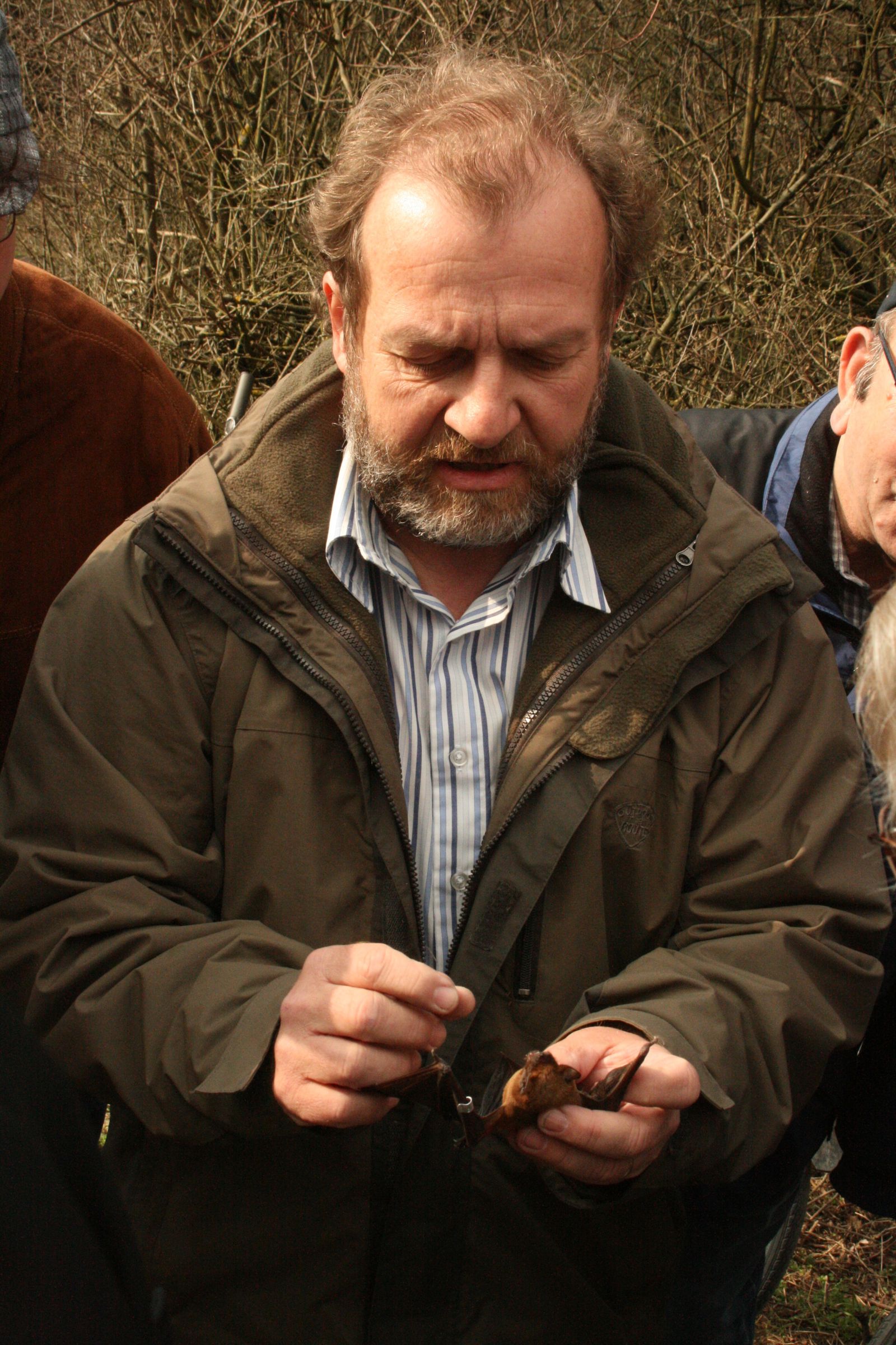 Kurt Wendl beim Ortstermin im Eibacher Forst