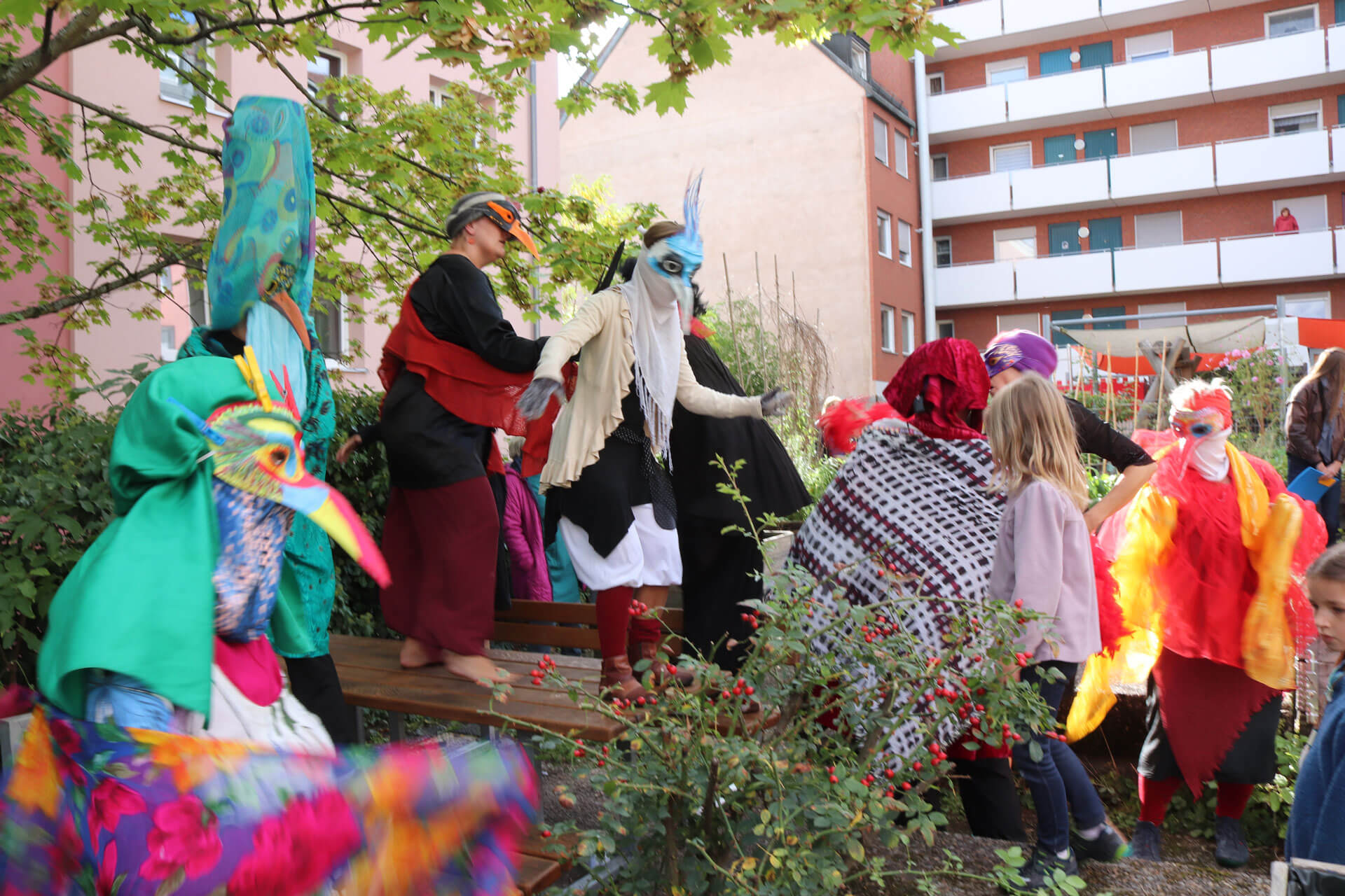 Vogelparade beim Hofgärtchenfest