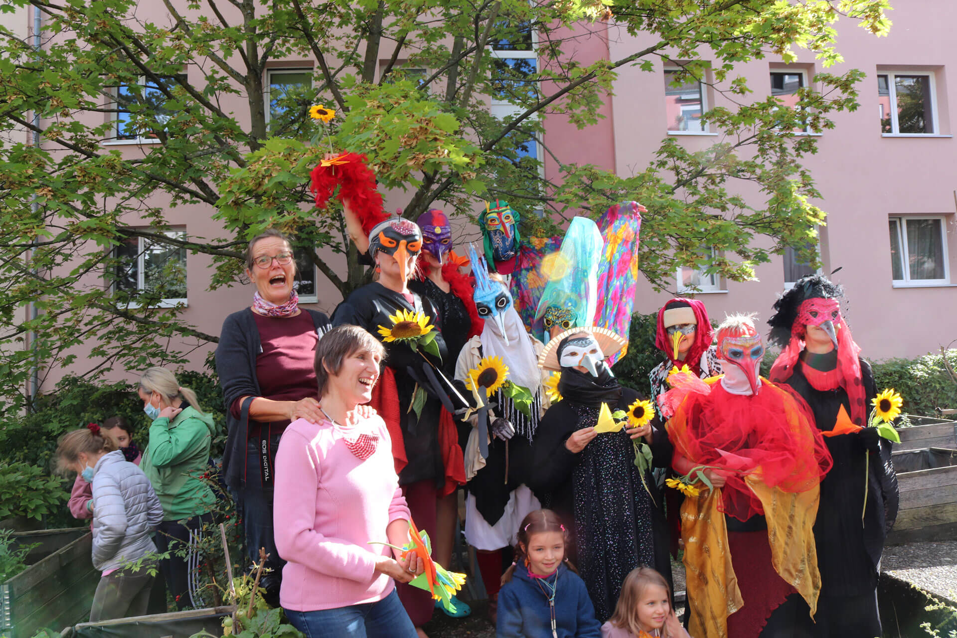 Vogelparade beim Hofgärtchenfest
